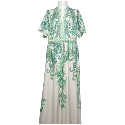 Maxikjole (Hvid, Grøn, Brun) fra Shein Curve Elastan, Polyester