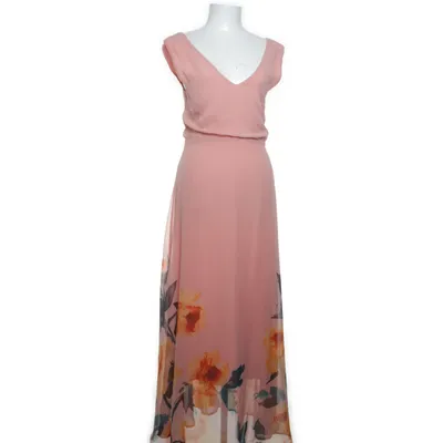 Robe longue (Rose, Multicolore) de Anonyme Polyester, Viscose