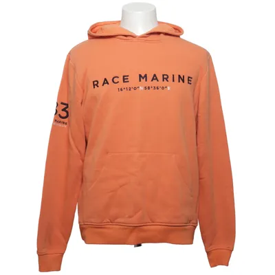 Sweat à capuche (Orange) de Race Marine Coton, Polyester