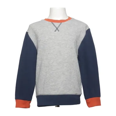 Sweatshirt (Gris, Bleu, Orange) de H&M Basic Coton, Élasthane, Polyester