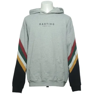 Hoodie (Gray, Multicolored) from Kaotiko Cotton, Polyester