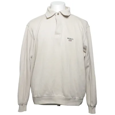 Sweatshirt (Beige) de Marine Bleu Coton, Polyester