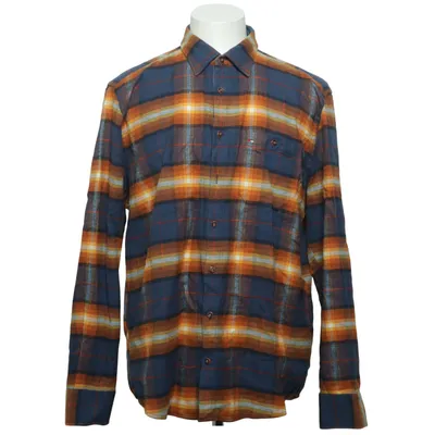 Flanellen overhemd (Blauw, Oranje, Bruin) van Jupiter Katoen