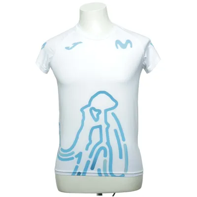 T-shirt (Wit, Blauw) van Joma Elastaan, Polyester