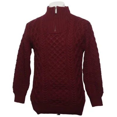 Sweater (Purple) from Aran Sweater Market Merino wool