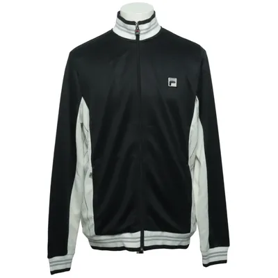 Träningsjacka (Svart, Vit) från Fila Polyester
