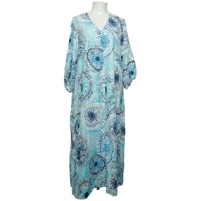 Maxikjole (Blå, Hvid, Flerfarvet) fra Isolde Viscose