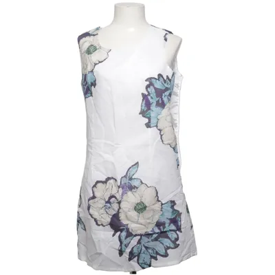 Dress (White, Blue) from Sweet Miss Cotton, Linen