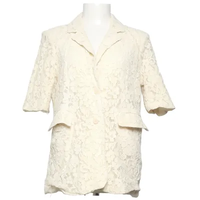 Blazer (Beige) fra Object Bomuld