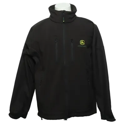 Softshell jacket (Black) from John Deere Elastane, Polyester