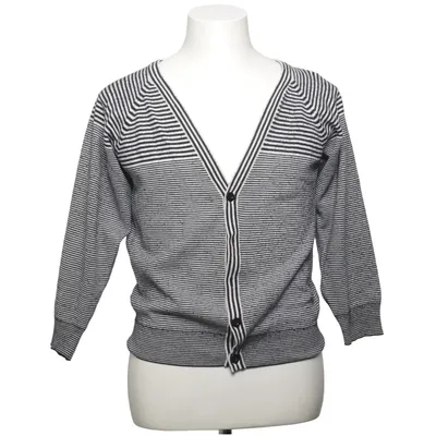 Cardigan (Black, White) from Vannucci Acrylic, Wool
