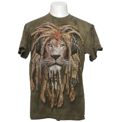 T-shirt (Rasta Lion) from The Mountain Cotton