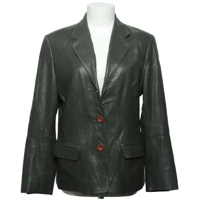 Leather blazer (Gray) from Interteam Leather
