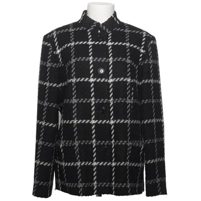 Jacket (Black, White) from Vittoria Verani Acrylic, Polyester, Viscose, Wool