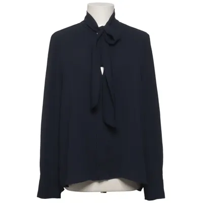 Sløjfebluse (Blå) fra Mango Basics