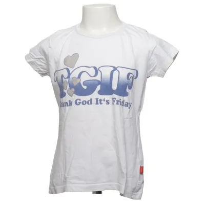 T-shirt (Vit, Blå) från CFL Bomull