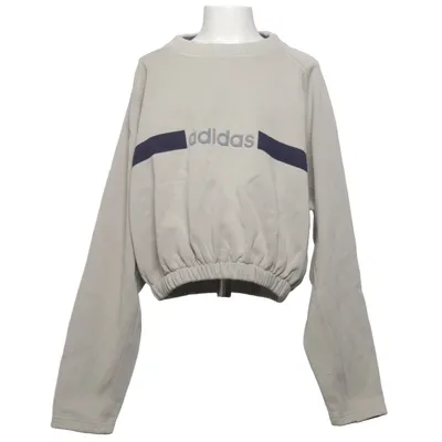 Sweatshirt (Beige, Bleu) de Adidas Coton, Polyester