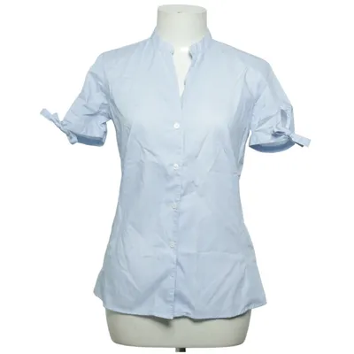 Korte mouwen shirt (Blauw) van Eterna Katoen, Elastaan
