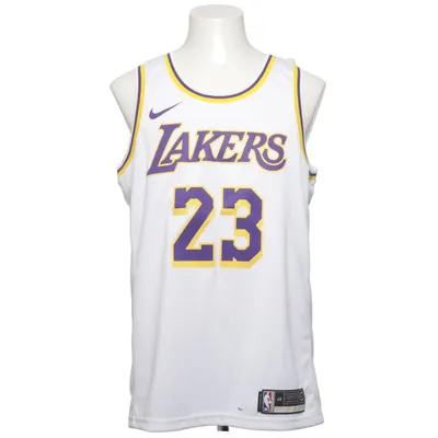 Basketbalshirt (Wit, Lila, Geel) van Nike x NBA Gerecycled polyester