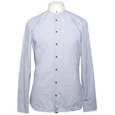 Chemise (Bleu, Blanc) de Olymp Coton