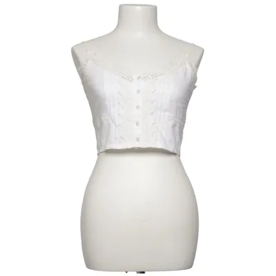 Crop top (Vit) från Miss Selfridge Bomull
