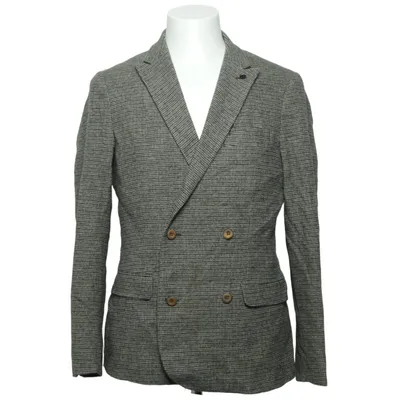 Blazer (Gray) from Bertoni Acrylic, Cotton, Polyester, Wool