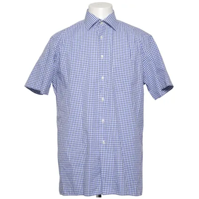 Korte mouwen shirt (Blauw, Wit) van Andrew James Katoen