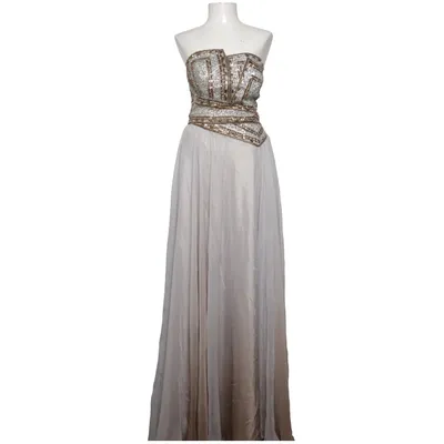 Avondjurk (Beige) van Terani Couture Polyester