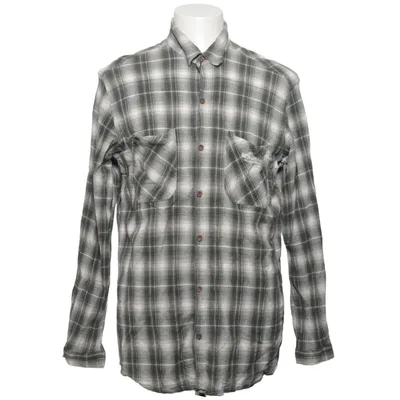 Flannel shirt (Gray, White) from BC Company Cotton