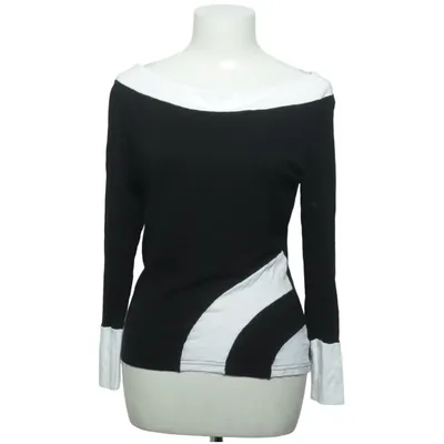 Top (Zwart, Wit) van Cue Elastaan, Viscose