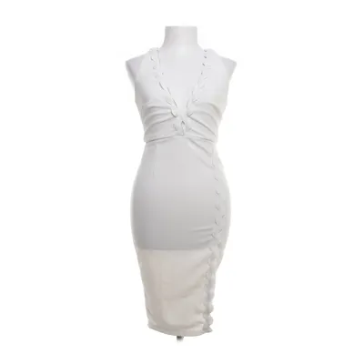 Jurk (Wit) van Rare London Elastaan, Polyester