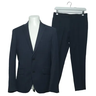 Jakkesæt (Blå) fra Lindbergh White Polyester
