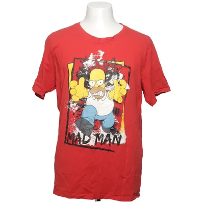 T-shirt (Röd, Flerfärgad) från The Simpsons Bomull