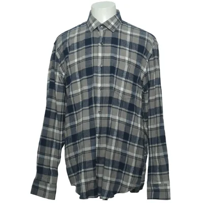 Flannel shirt (Blue, Gray, White) from Mr Marten Cotton