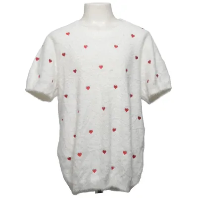 Sweater (White, Red) from Lindex Polyamide