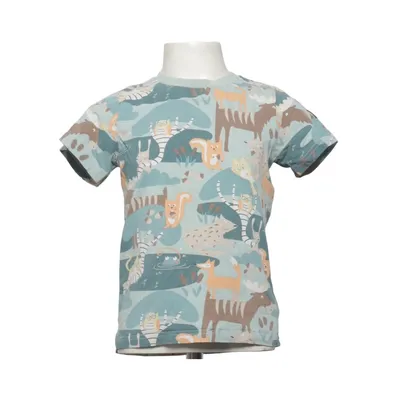 T-shirt (Grøn, Flerfarvet) fra Polarn O. Pyret Elastan, Økologisk bomuld