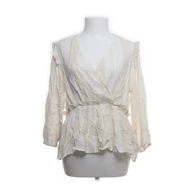 Peplum top (White, Beige) from Bodyflirt Viscose