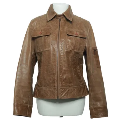 Leather jacket (Brown) from Redskins Leather, Polyester