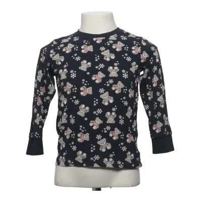 Långärmad t-shirt (Blå, Vit) från MyWear Kids Bomull, Elastan