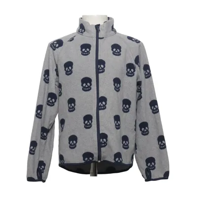 Fleece jacket (Gray, Blue) from H&M Sport Polyester