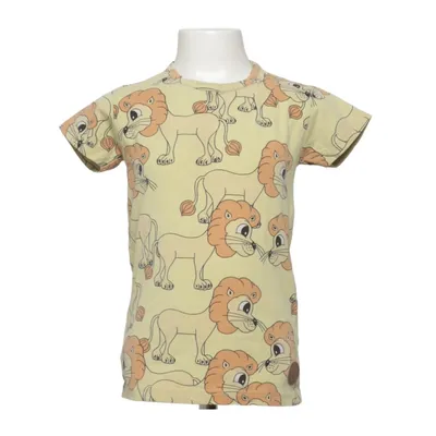 T-shirt (Beige, Brown) from Lillan Elastane, Organic cotton