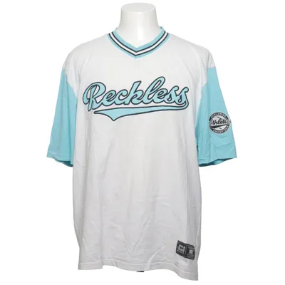 Maillot de baseball (Blanc, Bleu) de FSBN Coton