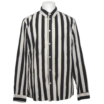 Shirt (Black, White) from H&M Man Cotton