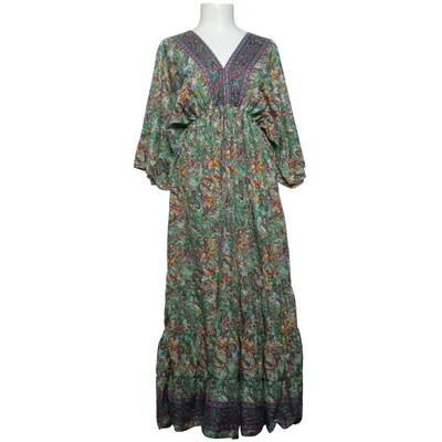 Kaftan (Grün, Mehrfarbig) von Number One Polyester, Seide, Viskose
