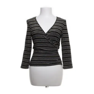 Slå-om bluse (Sort, Flerfarvet) fra Monki Viscose, Elastan