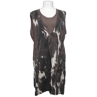 Robe (Marron, Blanc, Noir) de Ze-Ze Polyester, Viscose