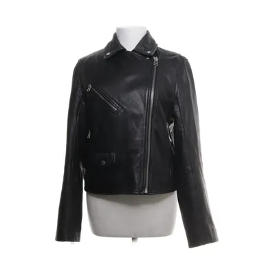 Leren jack (Zwart) van Marc O'Polo Katoen, Polyester, Leer