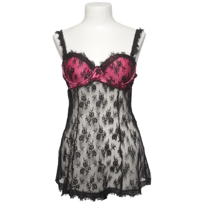 Negligé (Zwart, Roze) van Just Sexy Elastaan, Polyamide