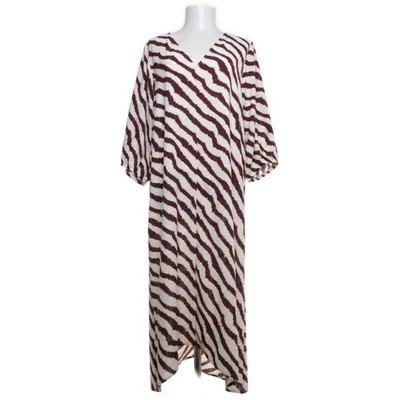Maxi jurk (Wit, Rood) van Dobber Polyester