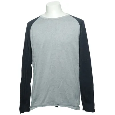 Baseball T-shirt (Gray, Blue) from Kronstadt Cotton